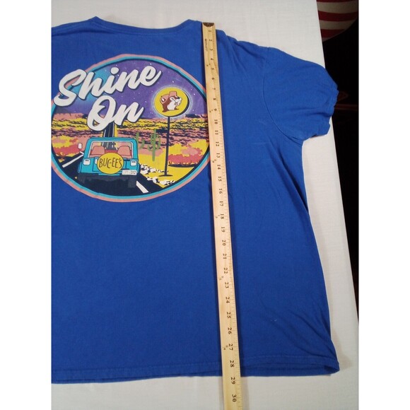 Men's Buc-ee's Blue Shine On T-shirt Size 2XL Worn/See Fading - Picture 14 of 16